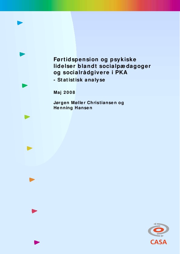 Førtidspension-og-psykiske-lidelser-blandt-socialpædagoger-og-socialrådgivere-i-PKA-statistisk-analyse-2008